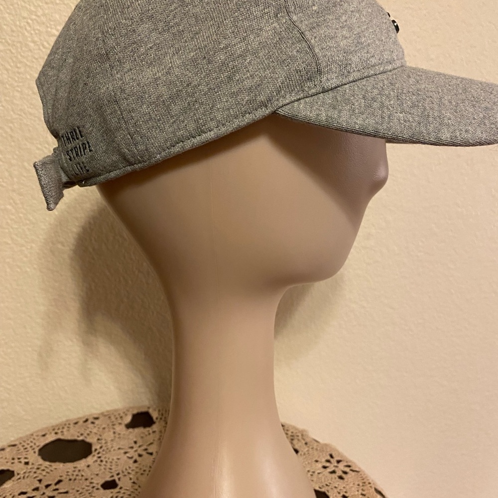 Adidas Grey Three Stripe Life Hat Cap - Picture 2 of 8